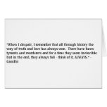 Ghandi Truth Greeting Cards