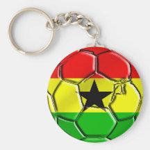 Ghanian Flag ball for Ghanaians worldwide Key Chains