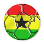 Ghanian Flag ball for Ghanaians worldwide Fridge Magnets
