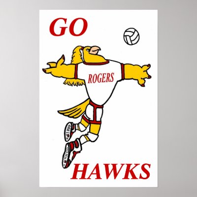 GHawk Volleyball Mascot Poster by josephjacques