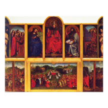 Ghent Altar Altar Of The Mystic Lamb Scene View Of Announcement