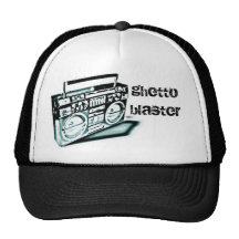 ghetto blaster blue mesh hats