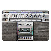 GHETTO BLASTER RECTANGLE MAGNETS