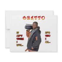 Ghetto Guy Personalized Invitations