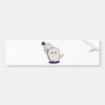 Ghost Behind Tombstone Bumper Stickers