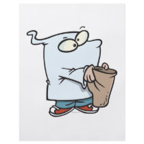 ghost costume trick or treating cartoon personalized flyer