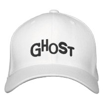GHOST Eclectic Style Halloween Embroidery Hat Embroidered Baseball Cap