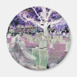 Ghost in the Cemetery Refrigerator Magnet