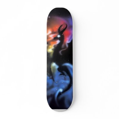 Ghost in the Dragon sky Skate Decks by No_Angel_Reloaded