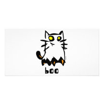 Ghost Kitty Personalized Photo Card