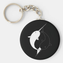 Ghost NINJA Narwhals Keychain
