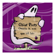 ghost party invitations