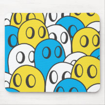 Ghost Pattern Mouse Pad