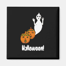 Ghost & Pumpkins Fridge Magnets