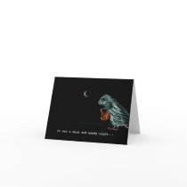 Ghost Rat on WIndy Halloween Night Note Card