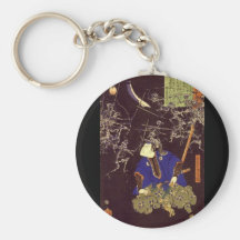 Ghost Samurai Painting, c. 1865 Keychain