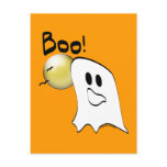 Ghost Says Boo Halloween Post Card