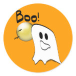 Ghost Says Boo Halloween Stickers