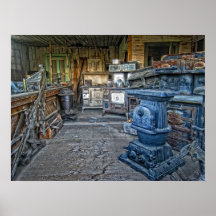 GHOST TOWN STOVE STORAGE POSTERS