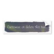 Ghostly Glow; Customizable Bumper Sticker