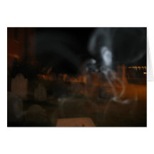 Ghostly Graveyard Halloween Card
