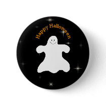 Ghostly Happy Halloween Pin