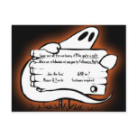 Ghostly  Welcome Halloween Invite Post Cards