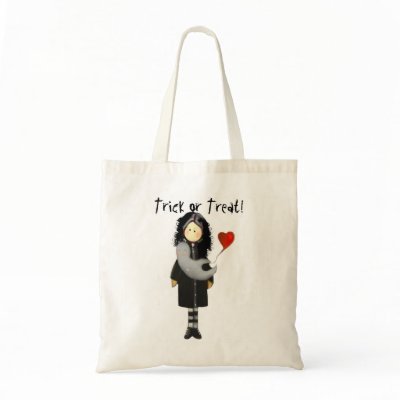 Ghostlys, Trick or Treat! Canvas Bag by RusticGoth