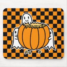 Ghosts and Pumpkin Mousepad