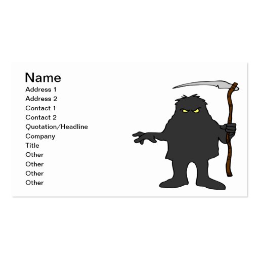 Ghoul Business Card Template