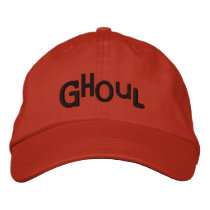 GHOUL Eclectic Style Halloween Embroidery Hat Embroidered Baseball Caps