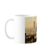 Ghoul Notre Dame, Paris France 1912 Vintage Coffee Mugs