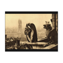 Ghoul Notre Dame, Paris France 1912 Vintage Post Cards