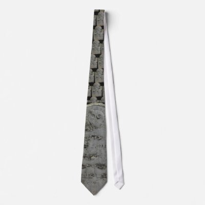 ghoulish grave stone tie for halloween. by alyciakeating
