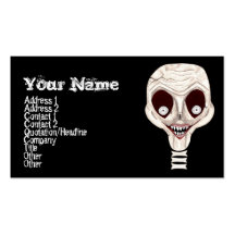 Ghoulish Skull Business Card Templates