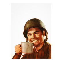 GI Cuppa Joe Personalized Invitation
