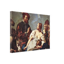 Giambattista Piazzetta - Rebecca at the Well Stretched Canvas Print