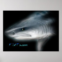 Giant 4ft. Shark Poster by FishTs.com