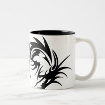 Giant Black Dragon Coffee Mug