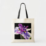 Giant Blue Purple Iris Canvas Bags