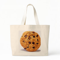 Giant cookie shopping tote bag