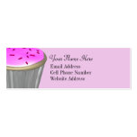 Giant Cupcake Skinny Profile Cards Business Card Template