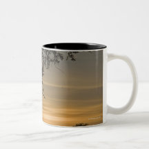 Giant Eagle Owls (Bubo lacteus) silhouetted at Coffee Mugs