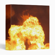 Giant Fireball Photo 3 Ring Binder