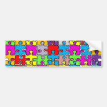 Giant Jigsaw Bumper Stickers