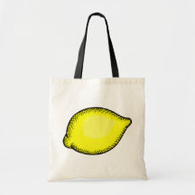 Giant Lemon Canvas Bags