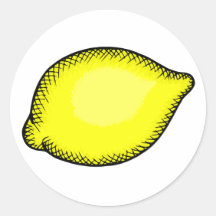 Giant Lemon Stickers