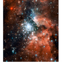 Giant Nebula Star Cluster Space Acrylic Cut Out