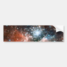 Giant Nebula Star Cluster Space Bumper Stickers