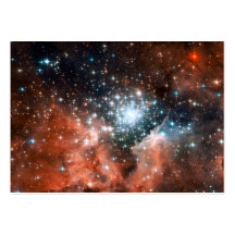 Giant Nebula Star Cluster Space Business Card Template